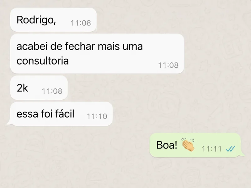 Cliente relata mais uma venda