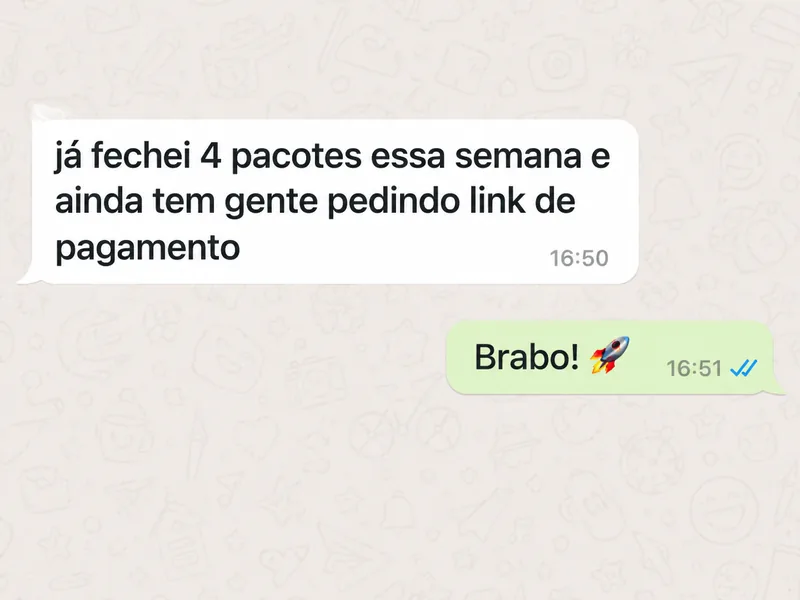 Cliente relata quatro vendas na semana
