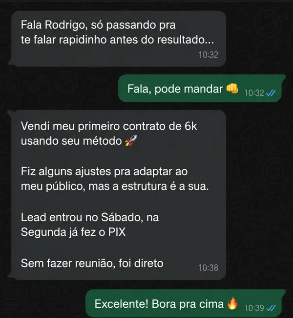 Cliente relata contrato de 6 mil fechado sem reuniao